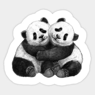 Babies Panda - hugs G2016-143 Sticker